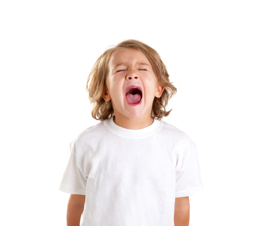 boy screaming